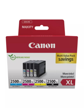 Pack Tinteiros Canon 2500XL 4 Cores 9254B010