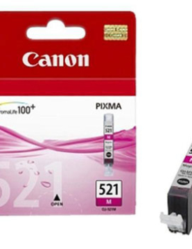 Tinteiro Canon 521 Magenta 2935B001 9ml 445 Pág.
