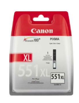 Tinteiro Canon 551XL Cinzento 6447B001 11ml 275 Pág.