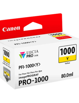 Tinteiro Canon PFI-1000 Amarelo 0549C001 80ml