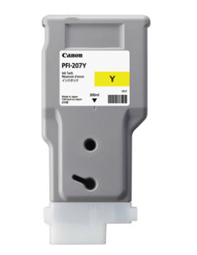Tinteiro Canon PFI-207 Amarelo 8792B001 300ml