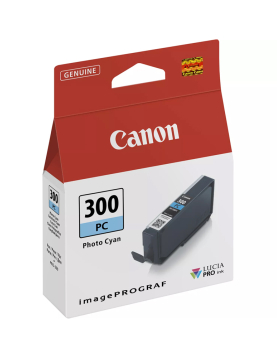Tinteiro Canon PFI-300 Azul Foto 4197C001 14,4ml