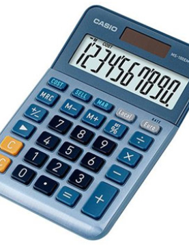 Calculadora Secretária Casio MS100EM 10 Dígitos