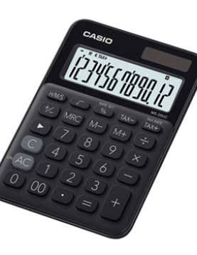 Calculadora Secretária Casio MS20UCBK Preto 12 Dígitos