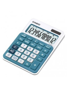 Calculadora Secretária Casio MS20UCBU Azul 12 Dígitos