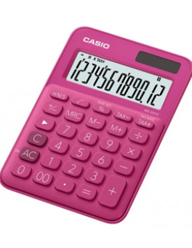 Calculadora Secretária Casio MS20UCRD Vermelho 12 Dígitos