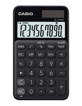 Calculadora de Bolso Casio SL310UCBK Preto 10 Digitos