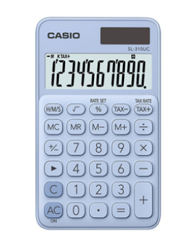 Calculadora de Bolso Casio SL310UCLB Azul Claro 10 Digitos