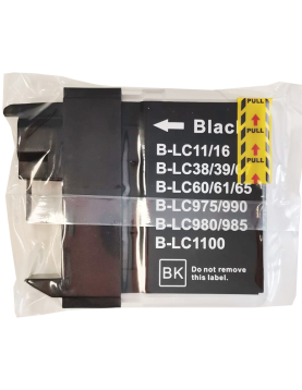Tinteiro Compatível Brother LC1100BK/LC980BK Preto 28ml