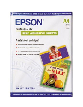 Papel A4 167g Autocolante Photo InkJet 10 Folhas