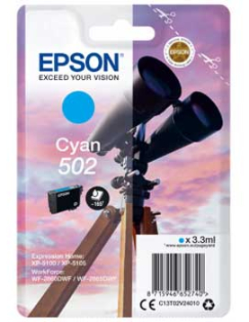 Tinteiro Epson 502 Azul C13T02V24010 3,3ml