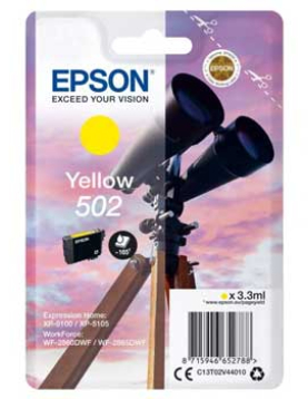 Tinteiro Epson 502 Amarelo C13T02V44010 3,3ml