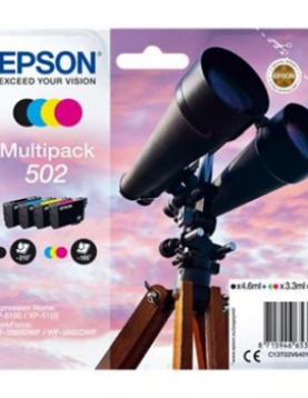 Pack Tinteiros Epson 502 4 Cores C13T02V64010