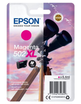 Tinteiro Epson 502XL Magenta C13T02W34010 6,4ml
