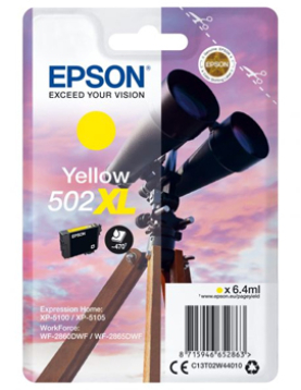 Tinteiro Epson 502XL Amarelo C13T02W44010 6,4ml