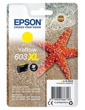 Tinteiro Epson 603XL Amarelo C13T03A44010 4ml