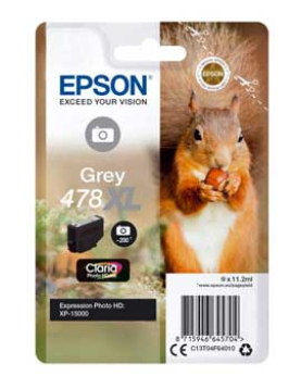 Tinteiro Epson 478XL Cinzento C13T04F64010 11,2ml