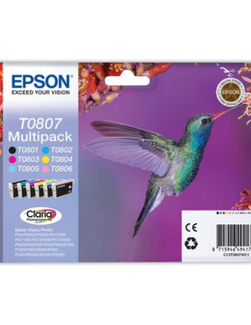 Pack Tinteiros Epson T0807 6 Cores C13T08074021