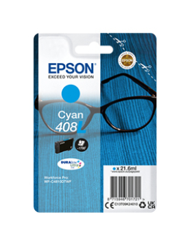 Tinteiro Epson 408L Azul C13T09K24010 21.6ml 1700 Pág.