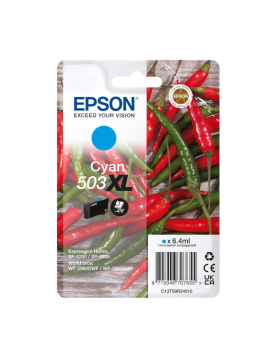 Tinteiro Epson 503XL Azul C13T09R24010 6,4ml 470 Pág.