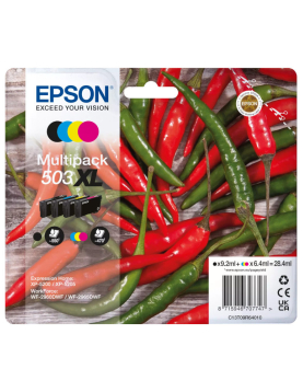 Pack Tinteiros Epson 503XL 4 Cores C13T09R64010