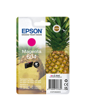 Tinteiro Epson 604 Magenta C13T10G34010 2,4ml 130 Pág.