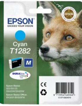 Tinteiro Epson T1282 Azul C13T12824011 3,5ml 175 Pág.