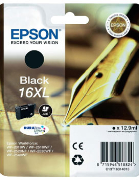 Tinteiro Epson 16XL Preto C13T16314010 12,9ml