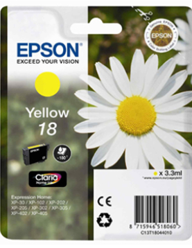 Tinteiro Epson 18 Amarelo C13T18044010 3,3ml