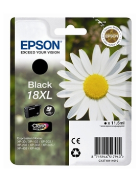 Tinteiro Epson 18XL Preto C13T18114010 11,5ml