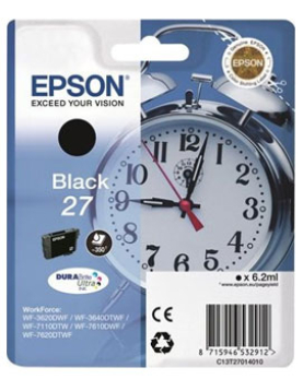 Tinteiro Epson 27 Preto C13T27014010 6,2ml