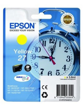 Tinteiro Epson 27 Amarelo C13T27044010 3,6ml