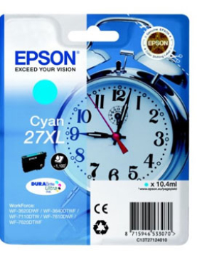 Tinteiro Epson 27XL Azul C13T27124010 10,4ml