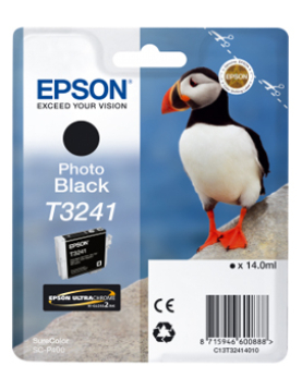 Tinteiro Epson T3241 Preto Foto C13T32414010 14ml 4200 Pág.