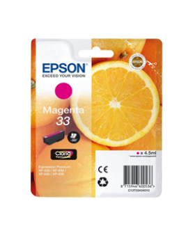Tinteiro Epson 33 Magenta C13T33434010 4,5ml 300 Pág.