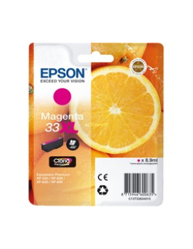 Tinteiro Epson 33XL Magenta C13T33634010 8,9ml 650 Pág.