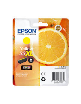 Tinteiro Epson 33XL Amarelo C13T33644010 8,9ml 650 Pág.