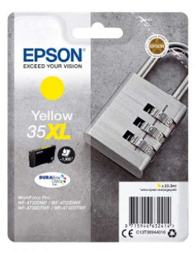 Tinteiro Epson 35XL Amarelo C13T35944010 20,3ml 1900 Pág.