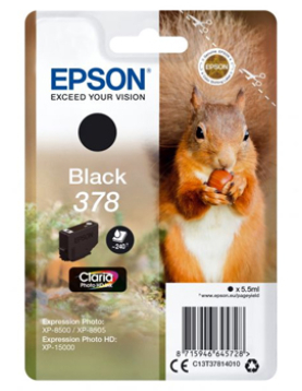 Tinteiro Epson 378 Preto C13T37814010 5,5ml