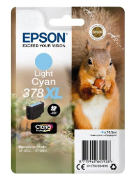 Tinteiro Epson 378XL Azul Claro Foto C13T37954010 10,3ml