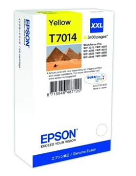 Tinteiro Epson T7014 Amarelo C13T70144010 34,2ml 3400 Pág.