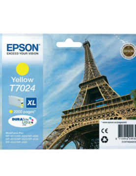 Tinteiro Epson T7024 Amarelo C13T70244010 21,3ml 2000 Pág.