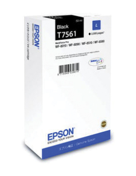 Tinteiro Epson T7561 Preto C13T756140 50ml 2500 Pág.