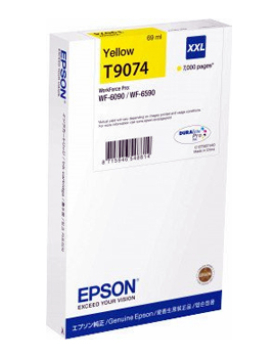 Tinteiro Epson T9074 Amarelo C13T907440 69ml 7000 Pág.