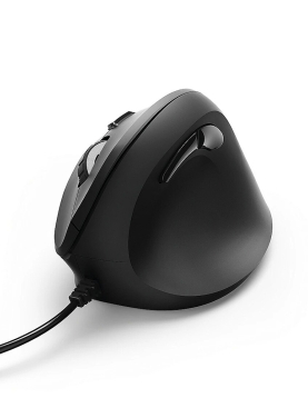 Rato com Fio Ergonómico Vertical EMC-500 Preto