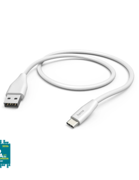 Cabo USB-A 2.0 Macho/USB-C Macho 1,5m Branco