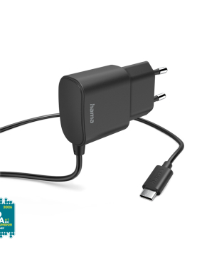 Carregador USB-C 12W Cabo 1m Preto