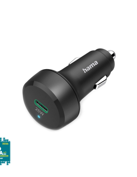 Carregador Isqueiro Auto USB-C PD/QC 25W Preto