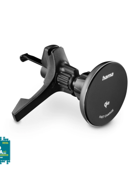 Carregador Wireless Qi2 15W com Suporte Automóvel Preto