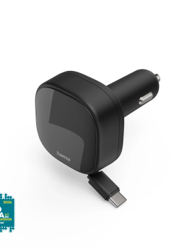 Carregador Isqueiro Auto USB-C 2 Portas 30W Preto